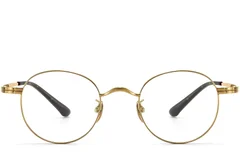 BS1913-0195_Golden_Oval_Titanium_Glasses_front
