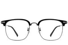 BS1913-0198_Silver_Semi-rimless_TR90_Glasses_front