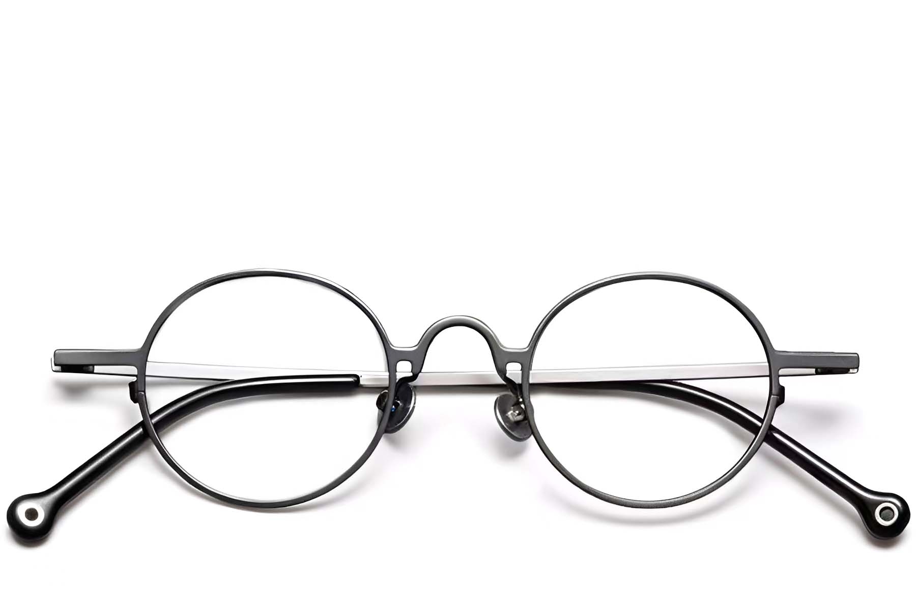 BS1913-0203_Grey_Oval_Titanium_Glasses_front