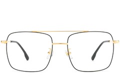 BS1913-0206_Black_Aviator_Titanium_Glasses_front