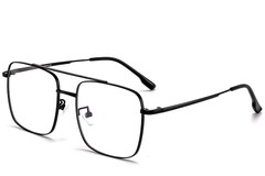 Gafas de aviador de titanio negro #BS1913-0207