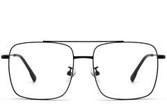 BS1913-0207_Black_Aviator_Titanium_Glasses_front
