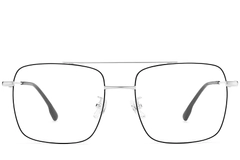 BS1913-0209_Black_Aviator_Titanium_Glasses_front