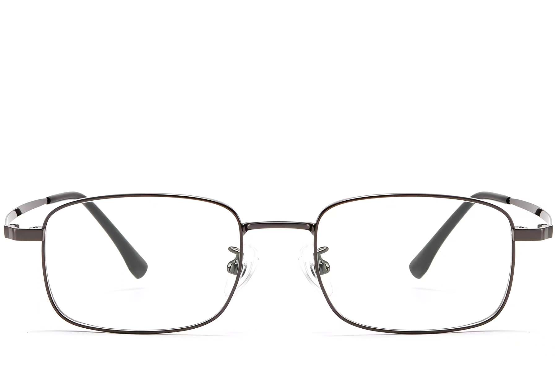 BS1913-0215_Grey_Rectangular_Titanium_Glasses_front