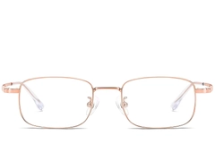 BS1913-0216_Pink_Rectangular_Titanium_Glasses_front