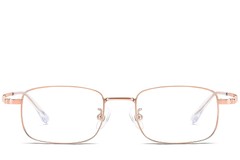 BS1913-0216_Pink_Rectangular_Titanium_Glasses_front