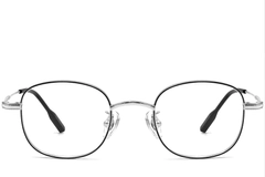 BS1913-0218_Black_Oval_Titanium_Glasses_front