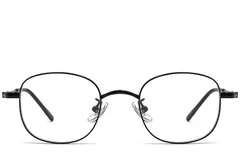 BS1913-0219_Black_Oval_Titanium_Glasses_front