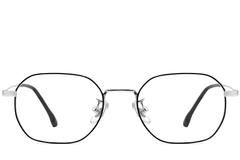 BS1913-0223_Black_Geometric_Titanium_Glasses_front