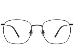 BS1913-0226_Black_Rectangular_Titanium_Glasses_front