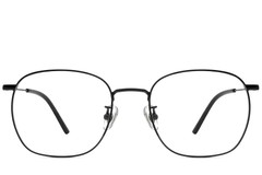 BS1913-0226_Black_Rectangular_Titanium_Glasses_front