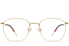 BS1913-0228_Golden_Rectangular_Titanium_Glasses_front