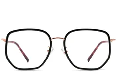 BS1913-0230_Black_Geometric_Metal_Glasses_front