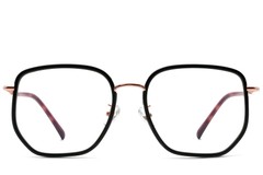 BS1913-0230_Black_Geometric_Metal_Glasses_front