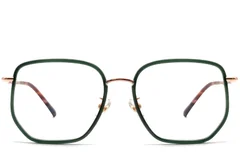 BS1913-0231_Green_Geometric_Metal_Glasses_front