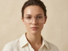 Geometric Pink Metal Glasses #BS1913-0233