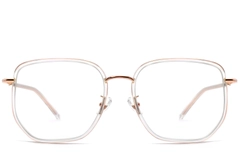 BS1913-0233_Pink_Geometric_Metal_Glasses_front