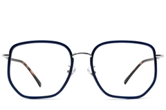 BS1913-0234_Blue_Geometric_Metal_Glasses_front