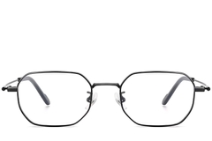 BS1913-0238_Black_Geometric_Titanium_Glasses_front