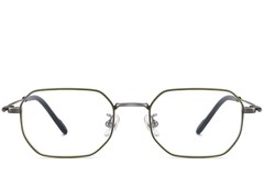 BS1913-0241_Green_Geometric_Titanium_Glasses_front