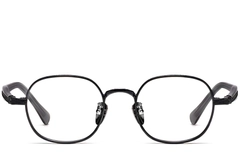 BS1913-0244_Black_Oval_Titanium_Glasses_front