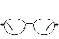BS1913-0248_Black_Oval_Titanium_Glasses_front