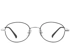 BS1913-0250_Black_Oval_Titanium_Glasses_front