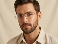 Oval Pink Titanium Glasses #BS1913-0252