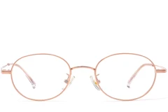 BS1913-0252_Pink_Oval_Titanium_Glasses_front