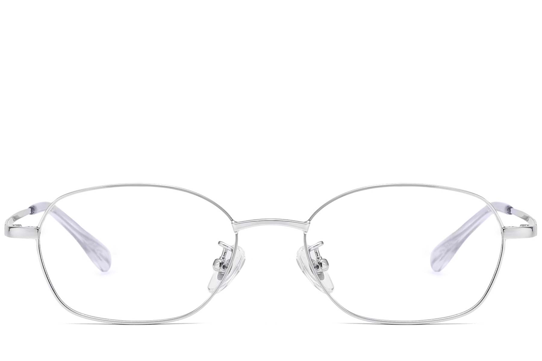 BS1913-0255_Silver_Geometric_Titanium_Glasses_front