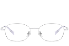 BS1913-0255_Silver_Geometric_Titanium_Glasses_front