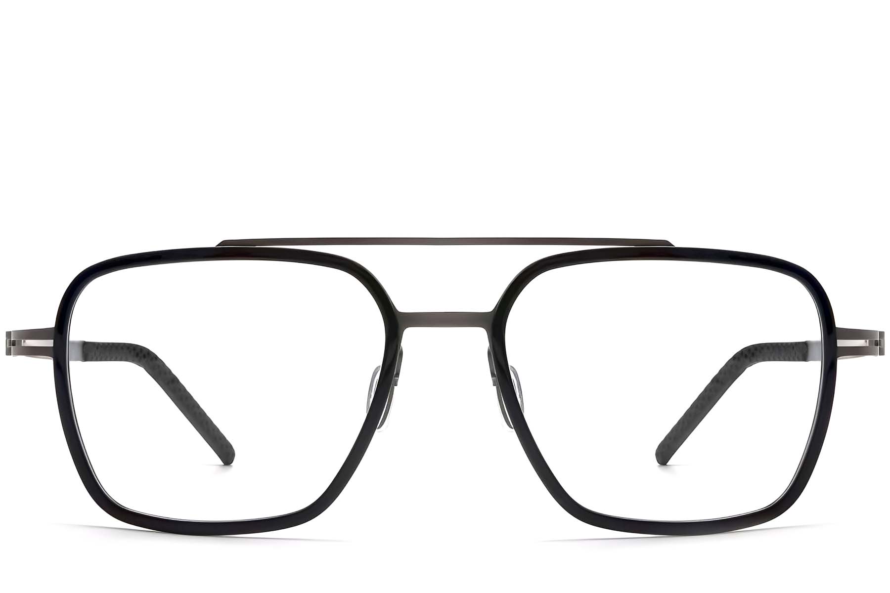 BS1913-0257_Black_Aviator_Titanium_Glasses_front