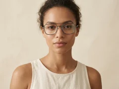Lunettes aviateur en titane gris #BS1913-0259