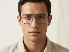Lunettes aviateur en titane gris #BS1913-0259