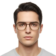 BS1913-0261_Green_Aviator_Titanium_Glasses_model