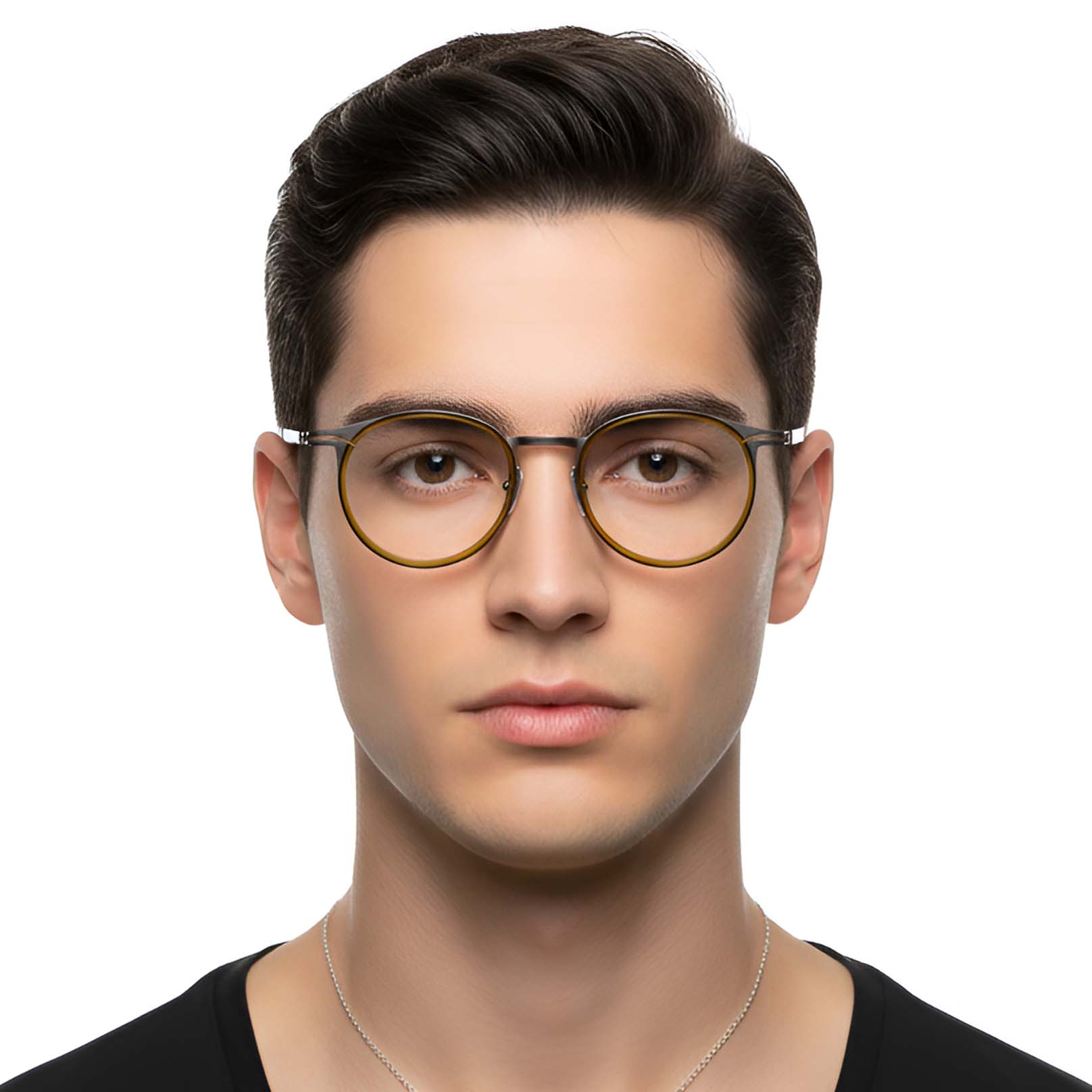 BS1913-0264_Green_Oval_Titanium_Glasses_model