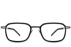 BS1913-0267_Black_Rectangular_Titanium_Glasses_front