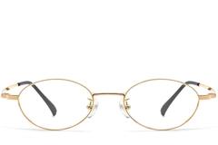 BS1913-0280_Golden_Oval_Titanium_Glasses_front
