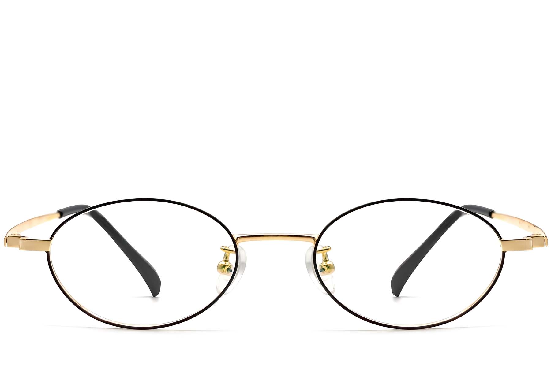 BS1913-0281_Black_Oval_Titanium_Glasses_front