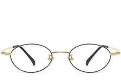 BS1913-0281_Black_Oval_Titanium_Glasses_front