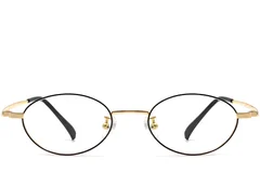 BS1913-0281_Black_Oval_Titanium_Glasses_front