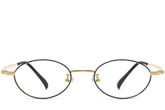 BS1913-0281_Black_Oval_Titanium_Glasses_front