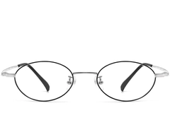 BS1913-0282_Black_Oval_Titanium_Glasses_front