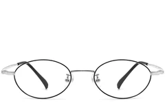 BS1913-0282_Black_Oval_Titanium_Glasses_front