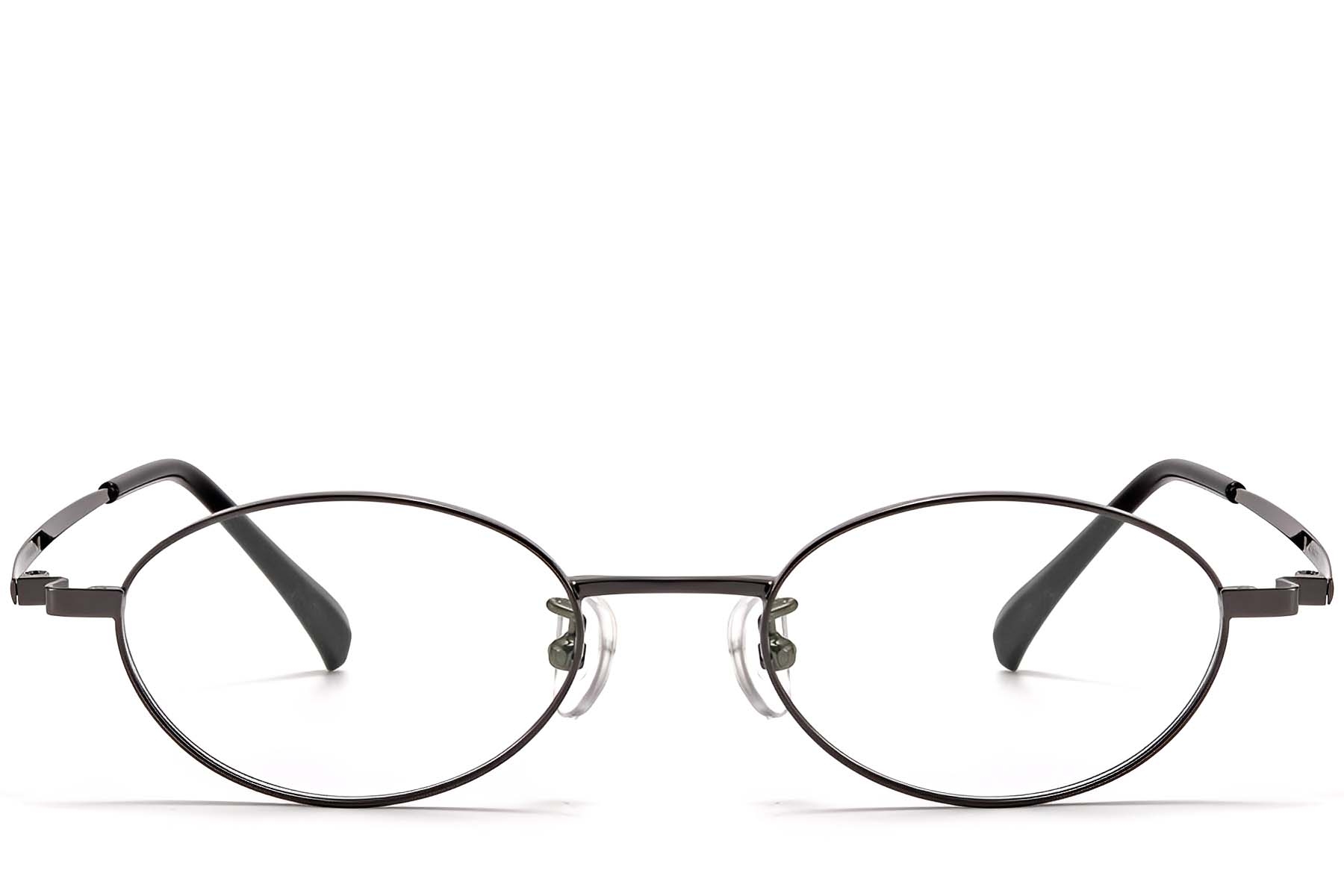 BS1913-0283_Grey_Oval_Titanium_Glasses_front