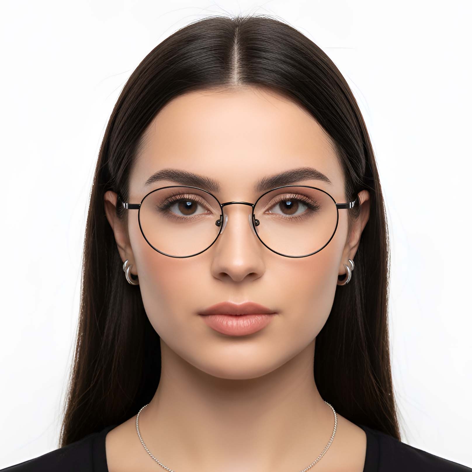 BS1913-0283_Grey_Oval_Titanium_Glasses_model