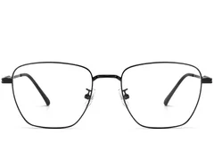 BS1913-0285_Black_Rectangular_Titanium_Glasses_front