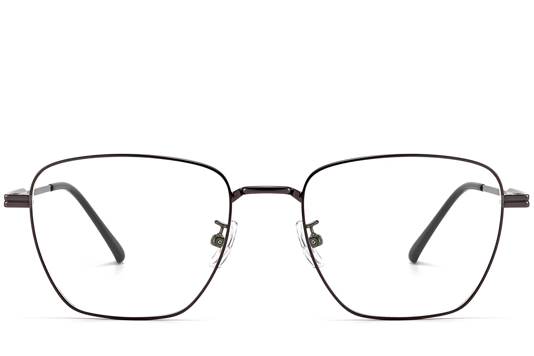 BS1913-0287_Grey_Rectangular_Titanium_Glasses_front