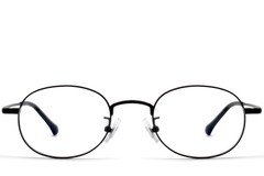 BS1913-0292_Black_Oval_Titanium_Glasses_front