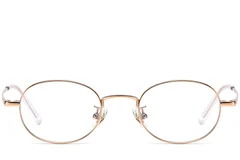 BS1913-0293_Golden_Oval_Titanium_Glasses_front